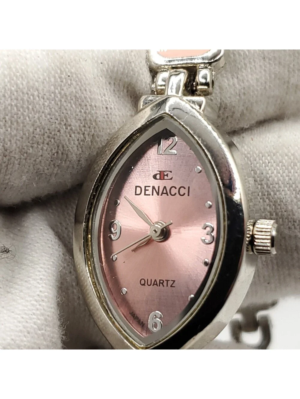 Denacci Quartz Watch Women 18mm Pink Dial With Tag New Battery